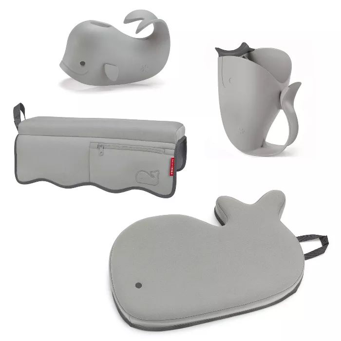 Skip Hop Moby Baby Bath Set with Four Bathtime Essentials - Gray | Target