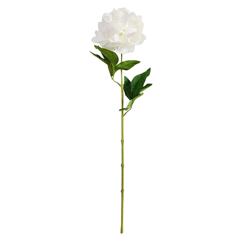 White Peony Stem, 24.5" | At Home