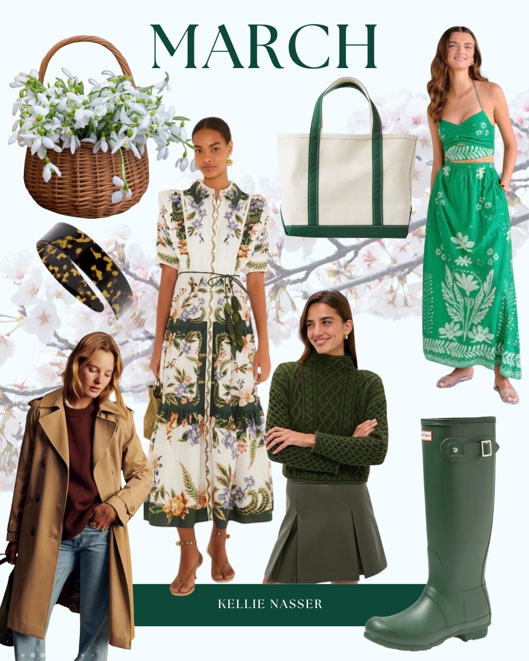 March mood board what to wear in March trench coast outfits spring new wardrobe for spring Easter at Patrick’s day

#LTKWorkwear #LTKSpringSale #LTKWedding
