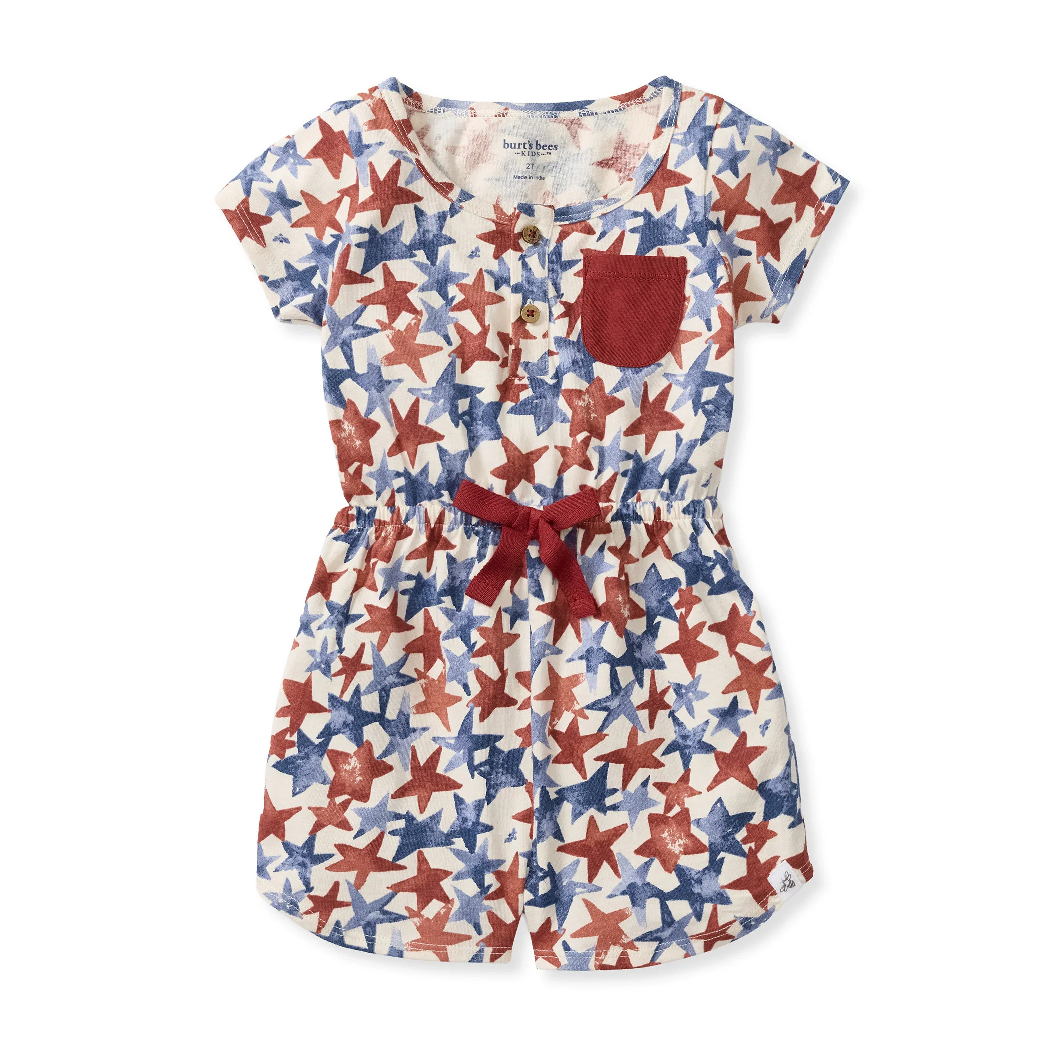 American Stars Girl Romper | Burts Bees Baby