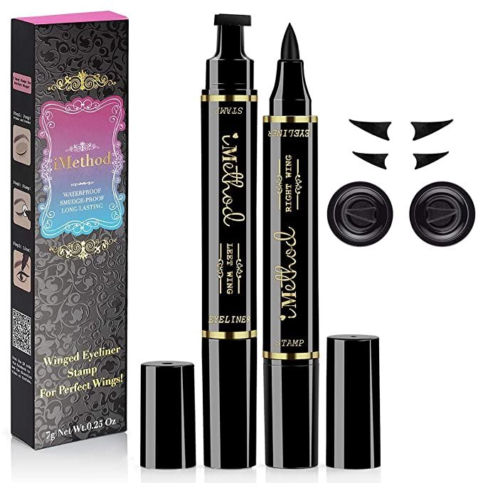 iMethod Eyeliner Stamp - iMethod 2 Pens Winged Eyeliner Stamp, Perfect Wing Cat Eye Stamp, Long L... | Amazon (US)