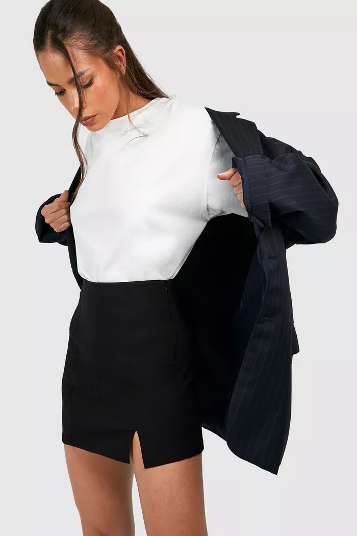 Split Front Mini Skort | Boohoo.com (UK & IE)