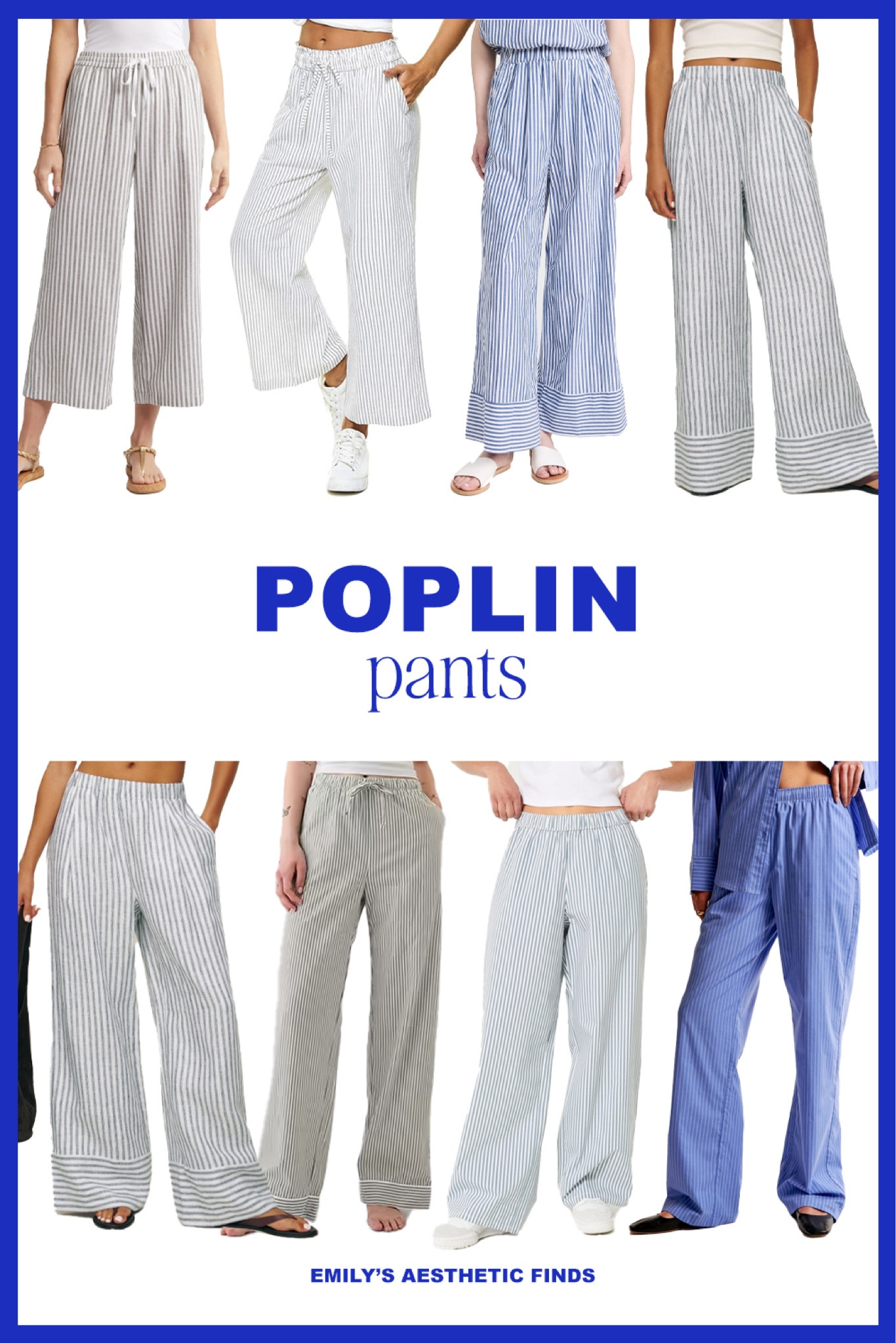 Poplin pants for every budget, fall 2024 fashion trends, wide leg trousers, linen trousers, striped trousers

#LTKStyleTip