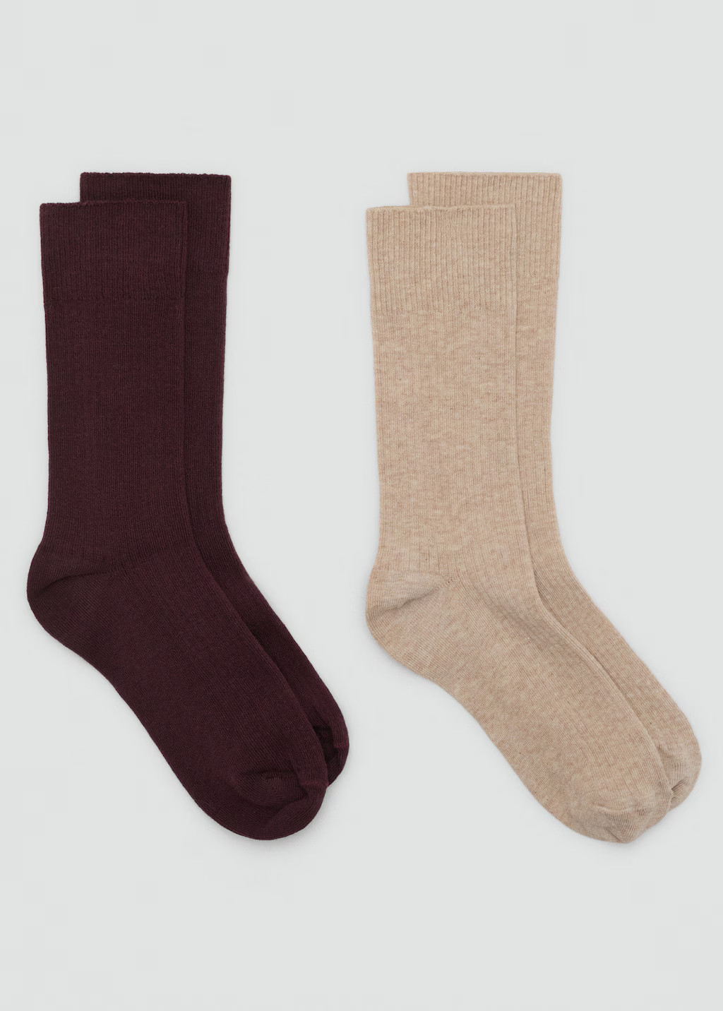 Pack of 2 ribbed cotton socks | Mango (US/MX/AU)