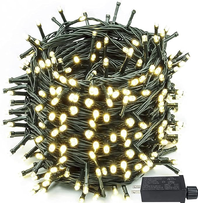 (Memory Function & Timer) 82FT 200 LED Christmas String Lights Indoor/Outdoor, 8 Lighting Modes C... | Amazon (US)