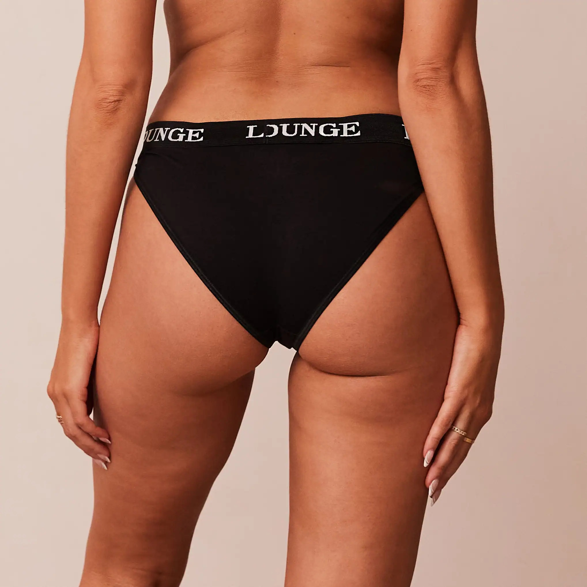 Bamboo Triangle Briefs - All Black | Lounge (US)