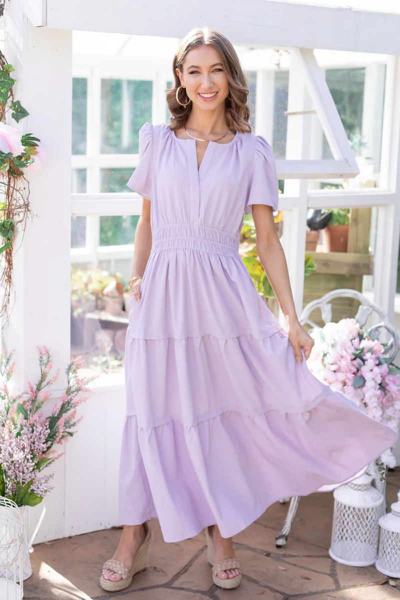 Olivia Dress- Lavender | Avara