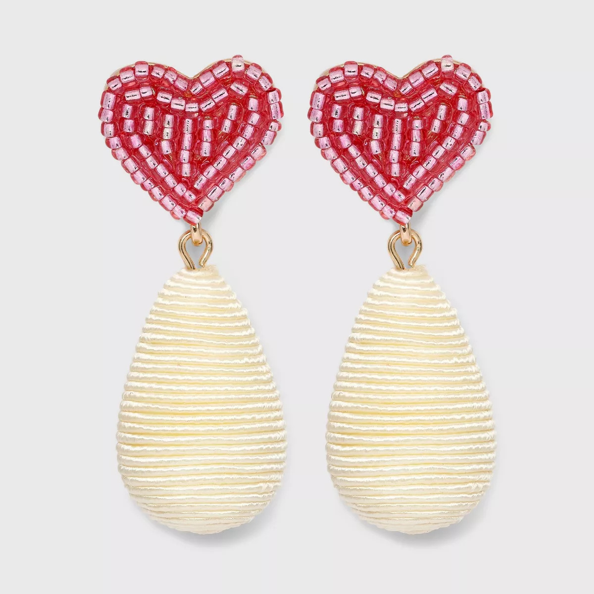SUGARFIX by BaubleBar Adoring Adornment Statement Earrings - Red/Pink | Target