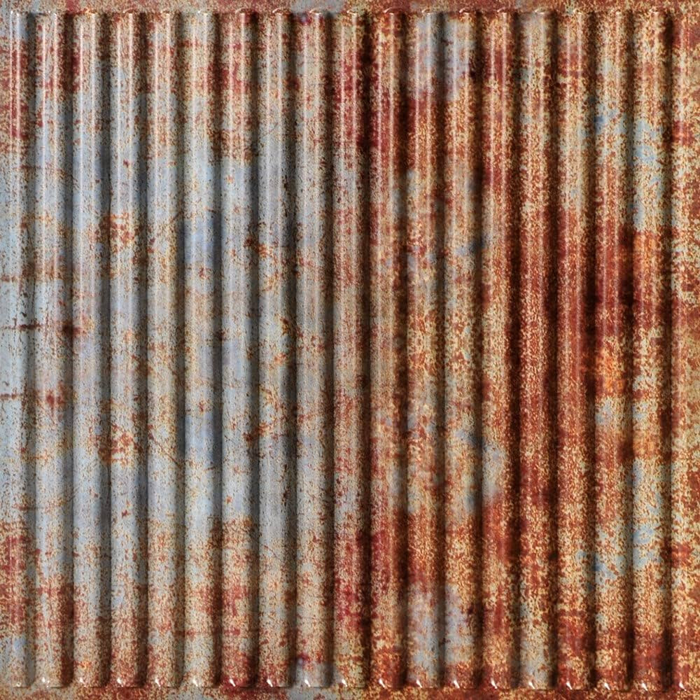 From Plain To Beautiful In Hours 261 Ridged Metal PVC 2' x 2' Lay-in Ceiling Tile, Pack of 10, Ol... | Amazon (US)