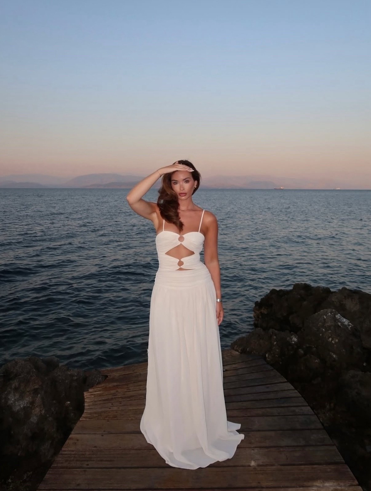 Greek sunsets all in white, gorgeous holiday evening summer dress

#LTKsummer #LTKstyletip #LTKdresses