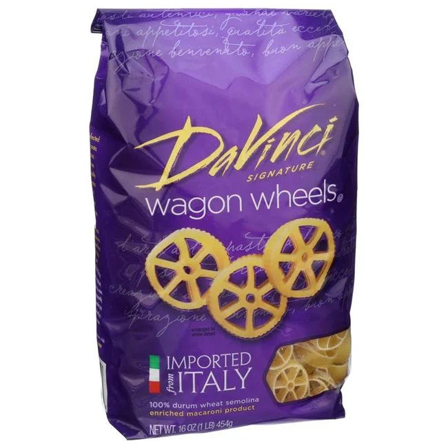 DaVinci Pasta Short Cuts, Wagon Wheels, 16 Ounce Bags | Walmart (US)
