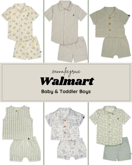 Walmart baby and toddler boy matching sets!! All $15 and under!!! 

#LTKfamily #LTKkids #LTKbaby