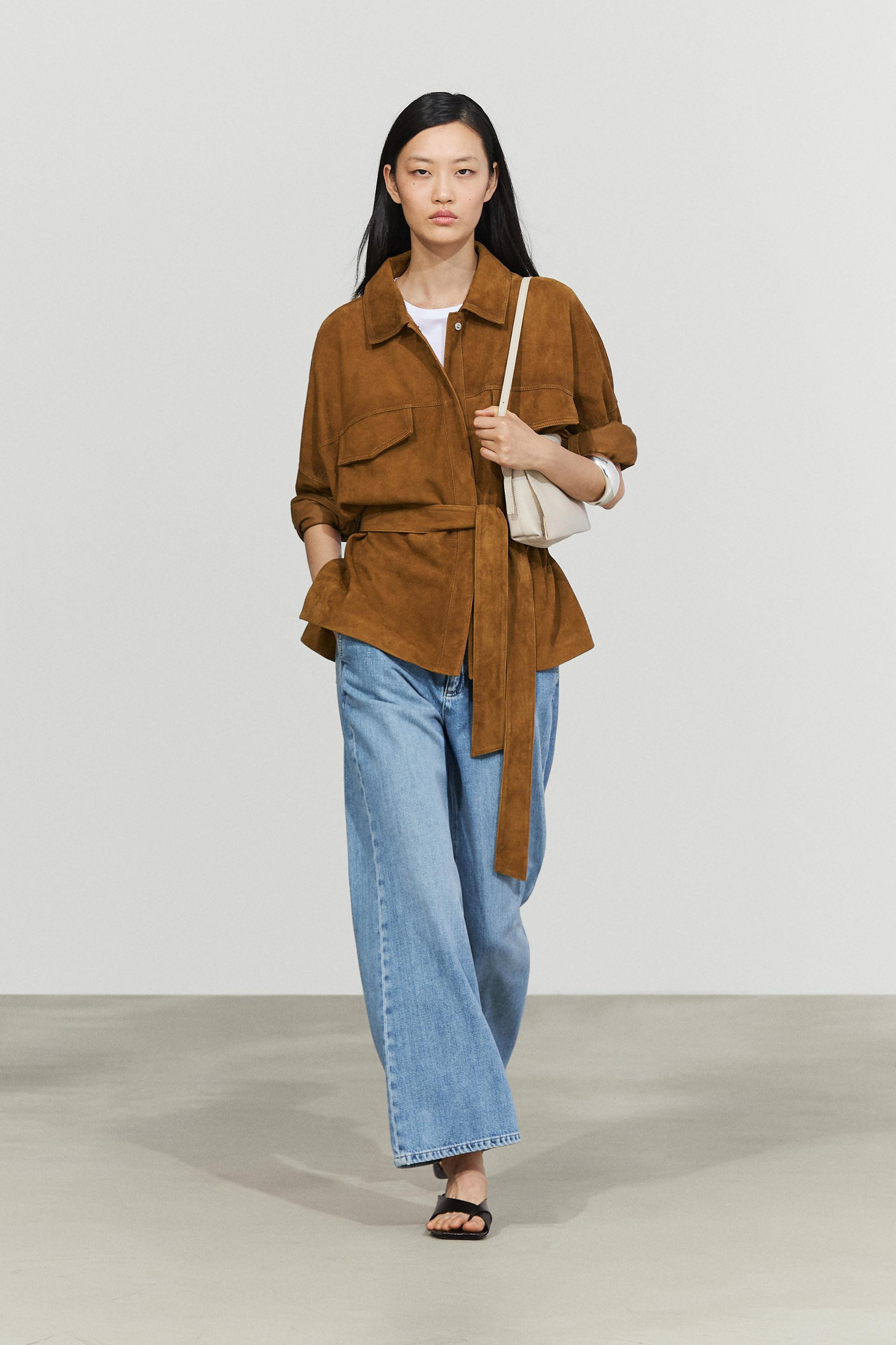 Suede leather jacket | Massimo Dutti US