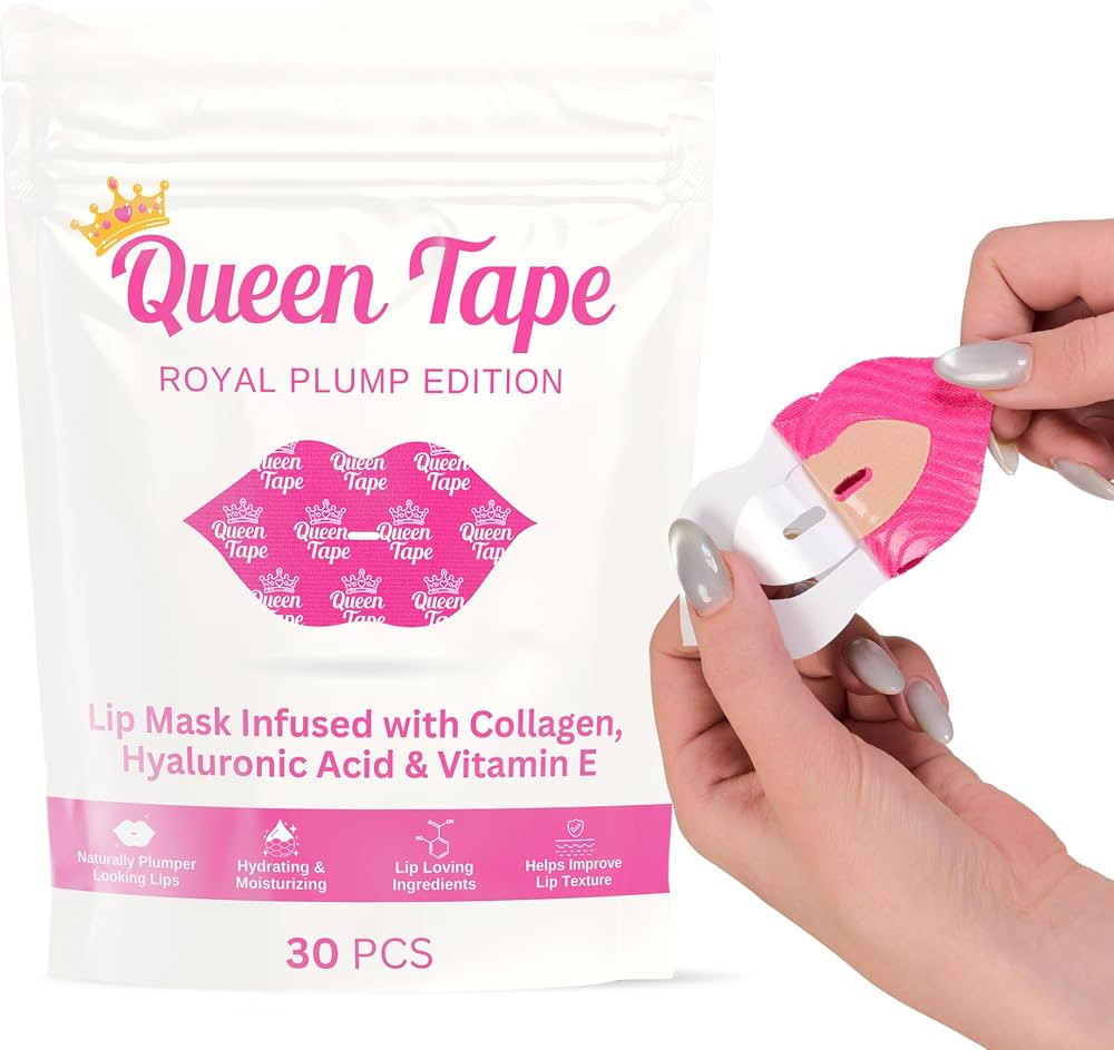 Queen Hydrating & Moisturizing Royal Plump, Royal Lips 30 pieces of Lip Masks for lip care, softe... | Amazon (US)