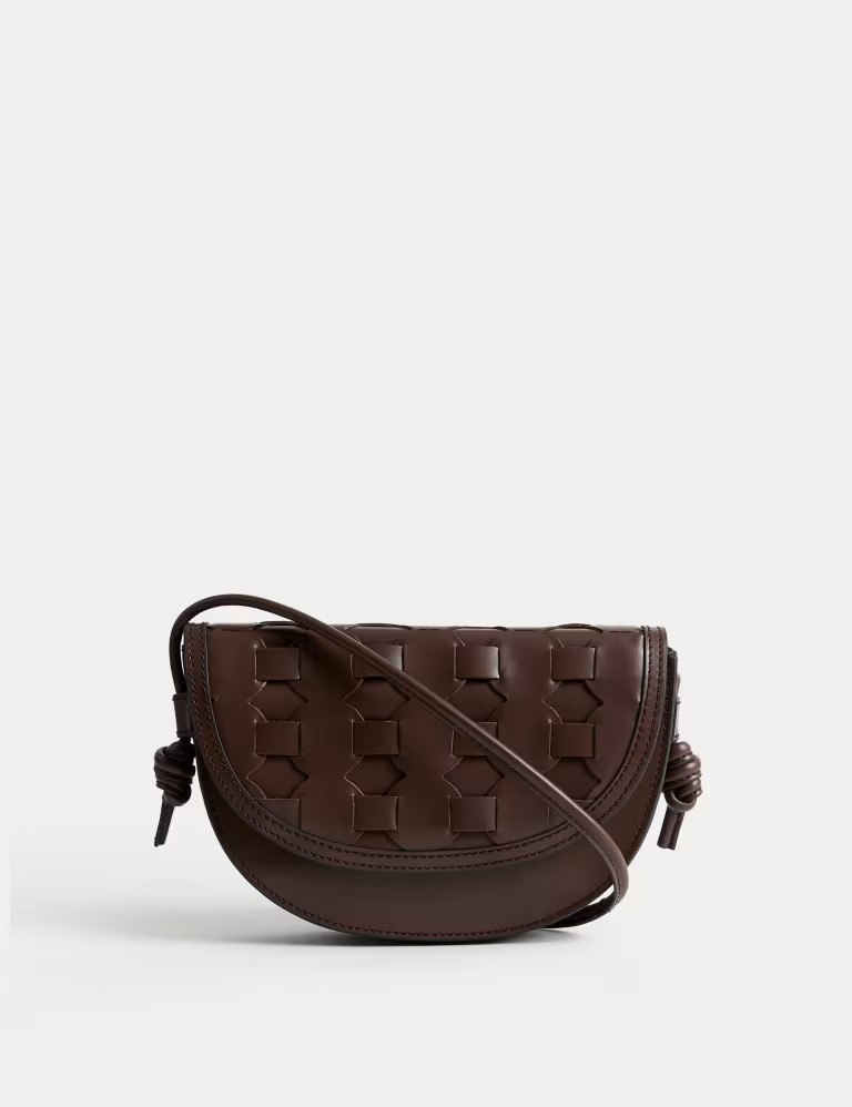 Leather Woven Saddle Bag | Marks & Spencer (UK)