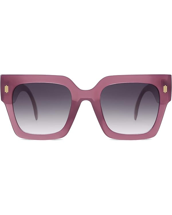 SOJOS Vintage Oversized Square Sunglasses for Women,Retro Womens Luxury Big Sun Glasses UV400 Pro... | Amazon (US)