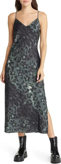 AllSaints Tiana Celia Animal Print Slipdress | Nordstrom | Nordstrom