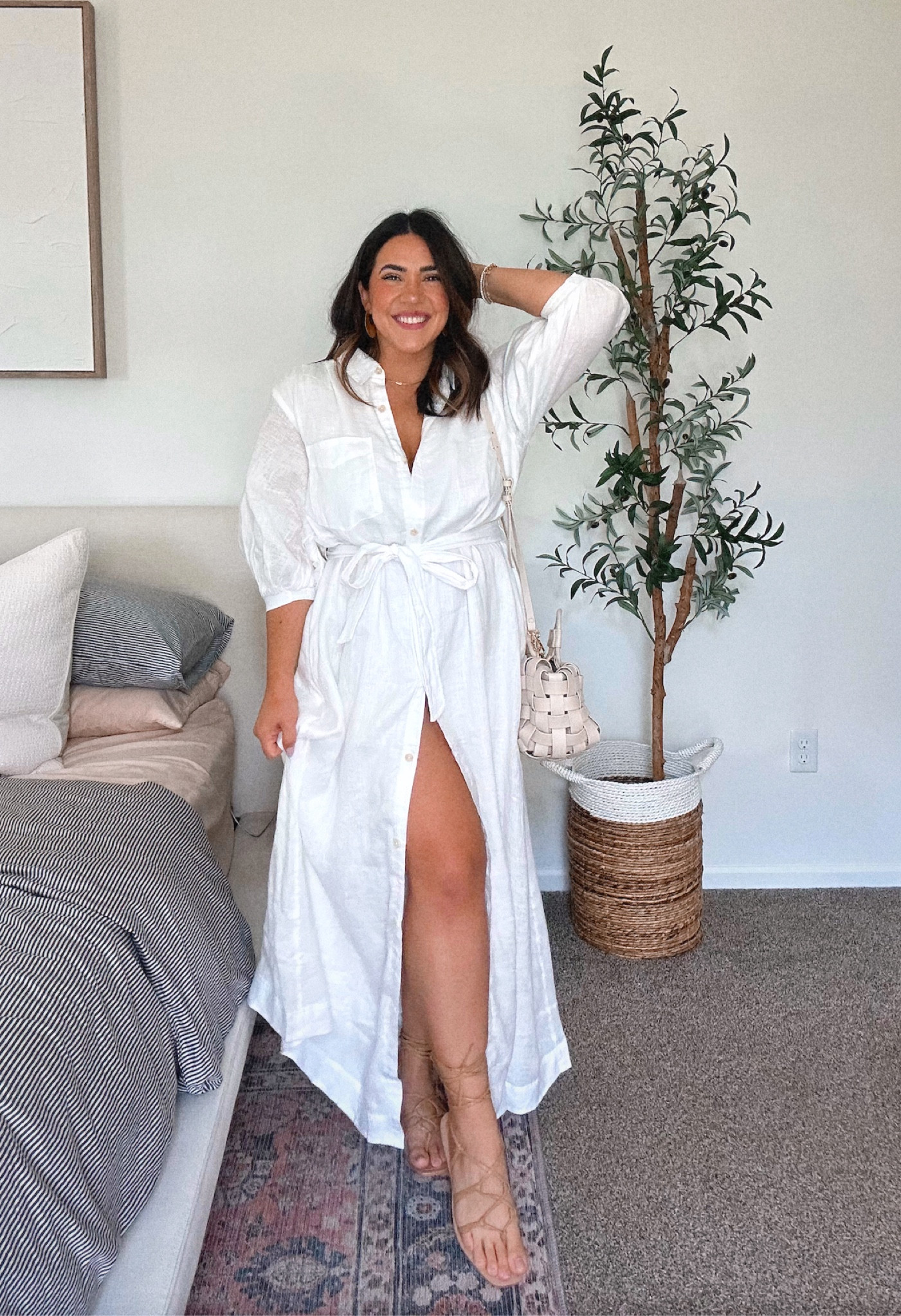 maeve linen shirt dress Maeve Mona Linen Mini Shirtdress