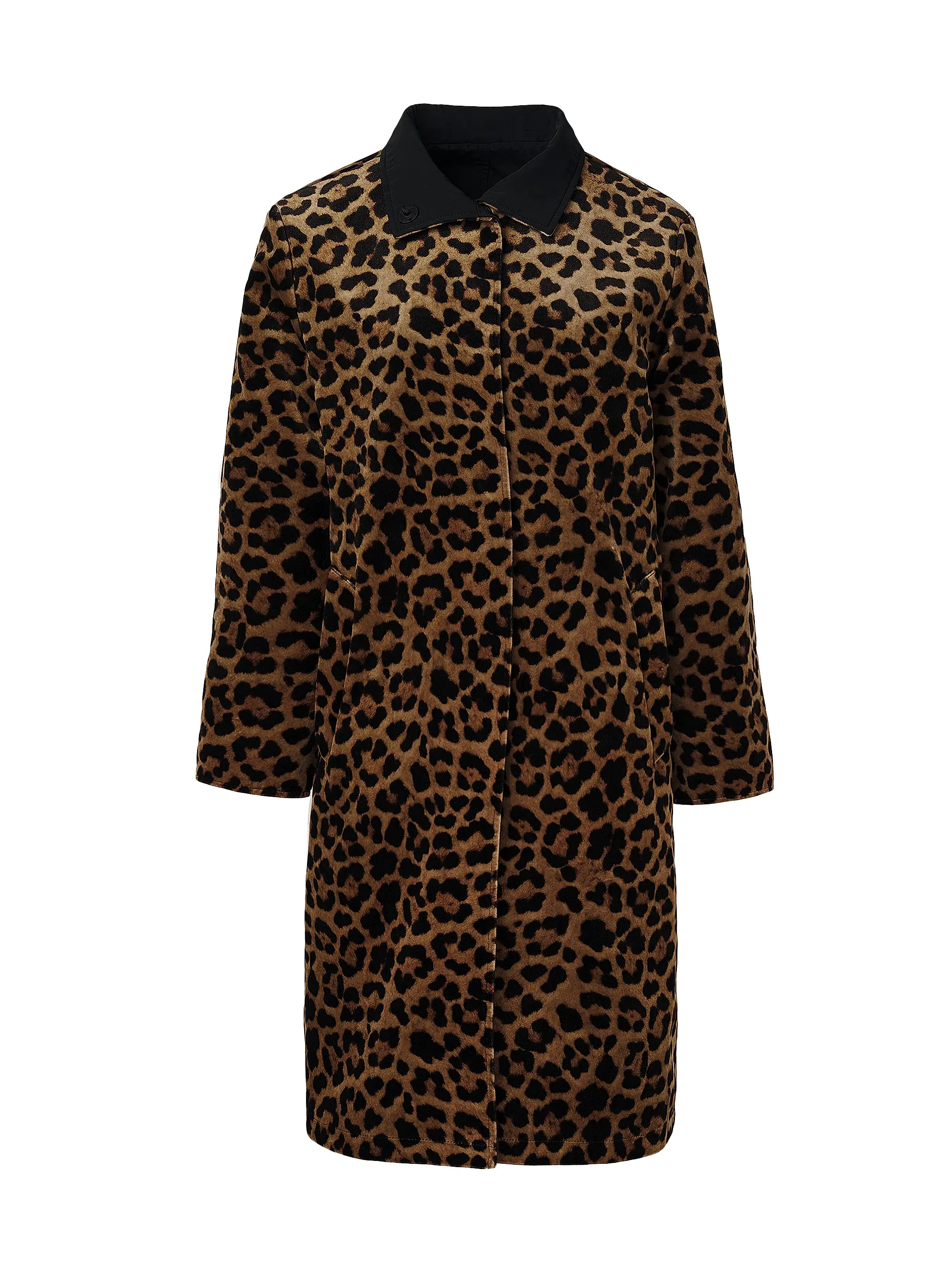 Leopard Reversible Button-Front Coat | Saks Fifth Avenue