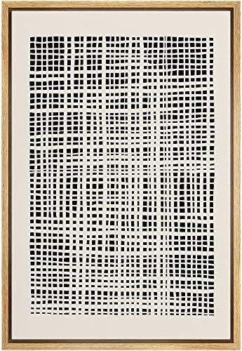 SIGNWIN Framed Canvas Print Wall Art Pastel Sketchbook Grid Pattern Color Field Abstract Shapes D... | Amazon (US)