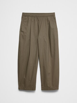 Barrel-Leg High-Rise Pull-On Cropped Pant | Banana Republic Factory