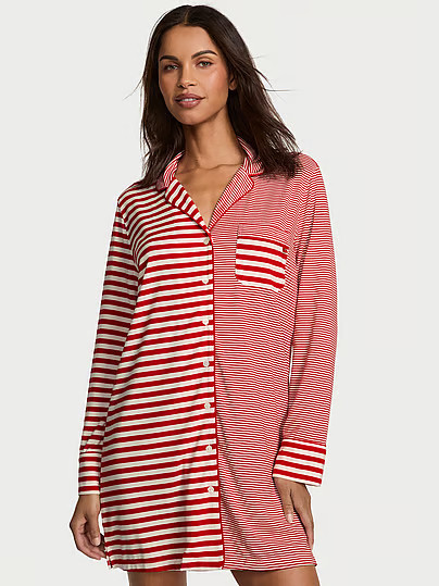 Modal Soft Button-Front Sleepshirt, Print, Xxl - Women's Sleepshirts - Victoria's Secret | Victoria's Secret (US / CA )