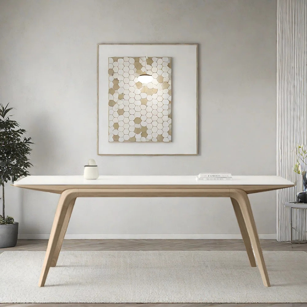 Boyan Modern Matte Rock Plate Dining Table | Wayfair North America