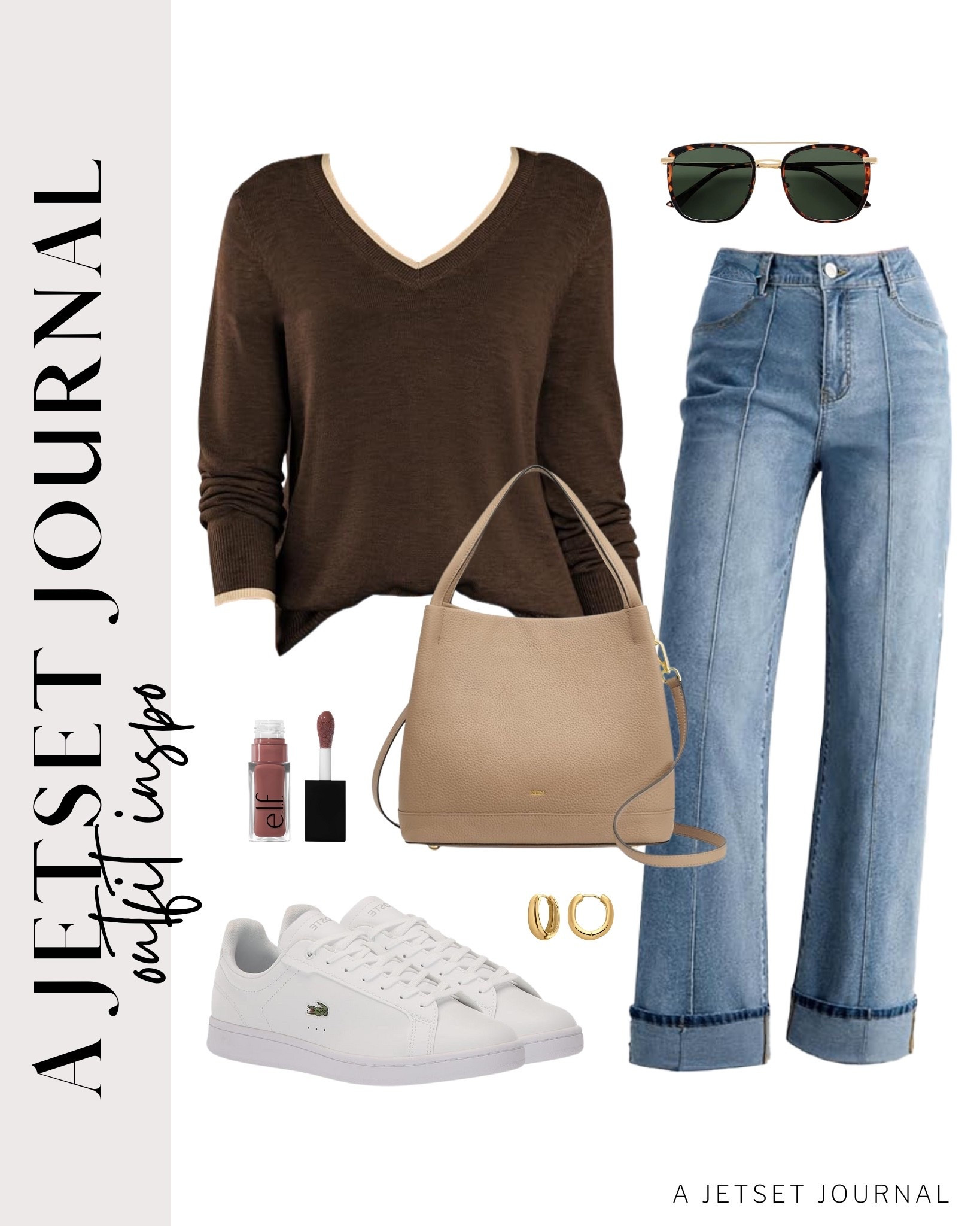 Feeling cozy and chic with these picks that are great for everyday!
v neck long sleeve, high waisted cuffed jeans, leather handbags, white sneakers, elf lip oil, casual outfit idea, running errands, winter outfit, comfy shoes, trendy look, capsule wardrobe, amazon finds, affordable style, winter outfit idea

#LTKU #LTKSeasonal #LTKBeauty