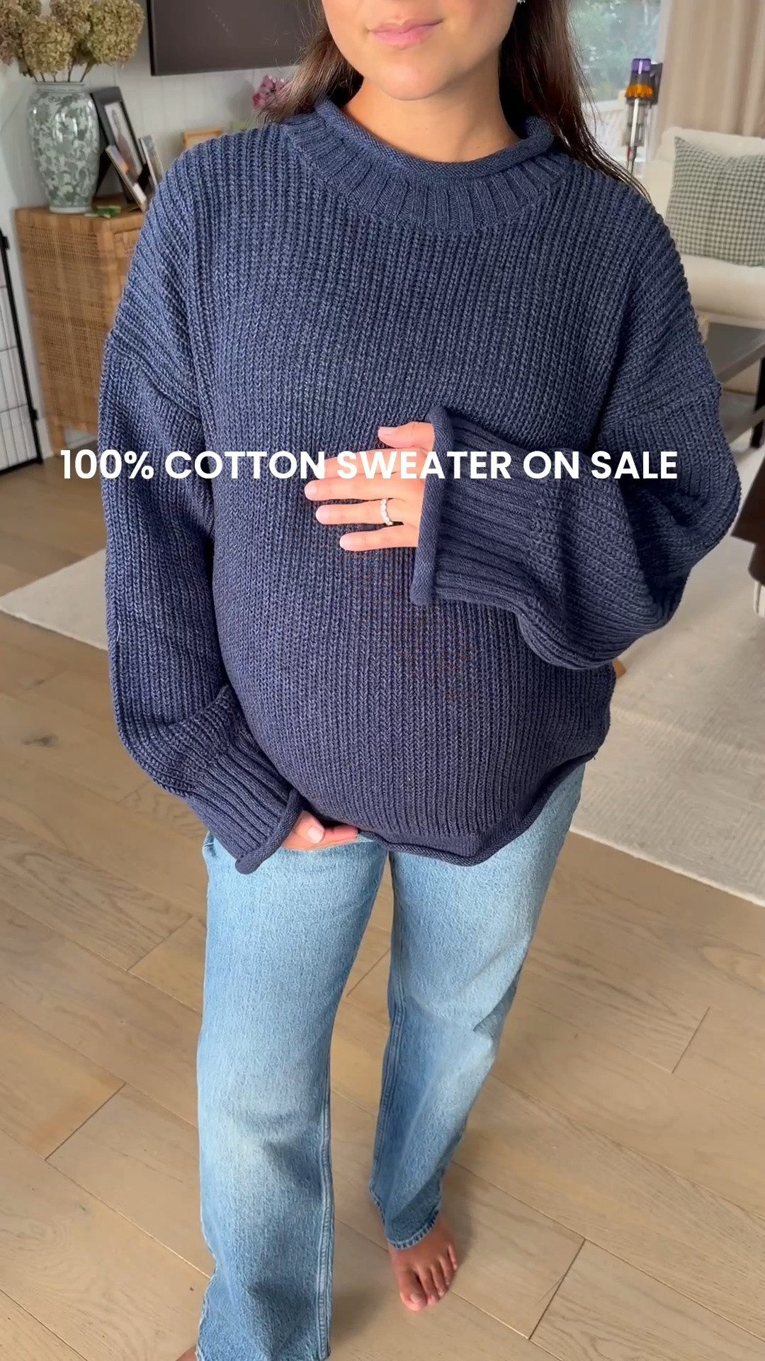 [8/21/26] @abercrombie sale! 30% off almost everything | medium in sweater (100% cotton and comes in so many colors/patterns!) and 26 short in maternity denim. 

*Offer valid online only August 20, 2026 to August 24, 2026 in US/CA. Exclusions apply as indicated. Online price reflects discount.

#LTKSeasonal #LTKBump #LTKSaleAlert