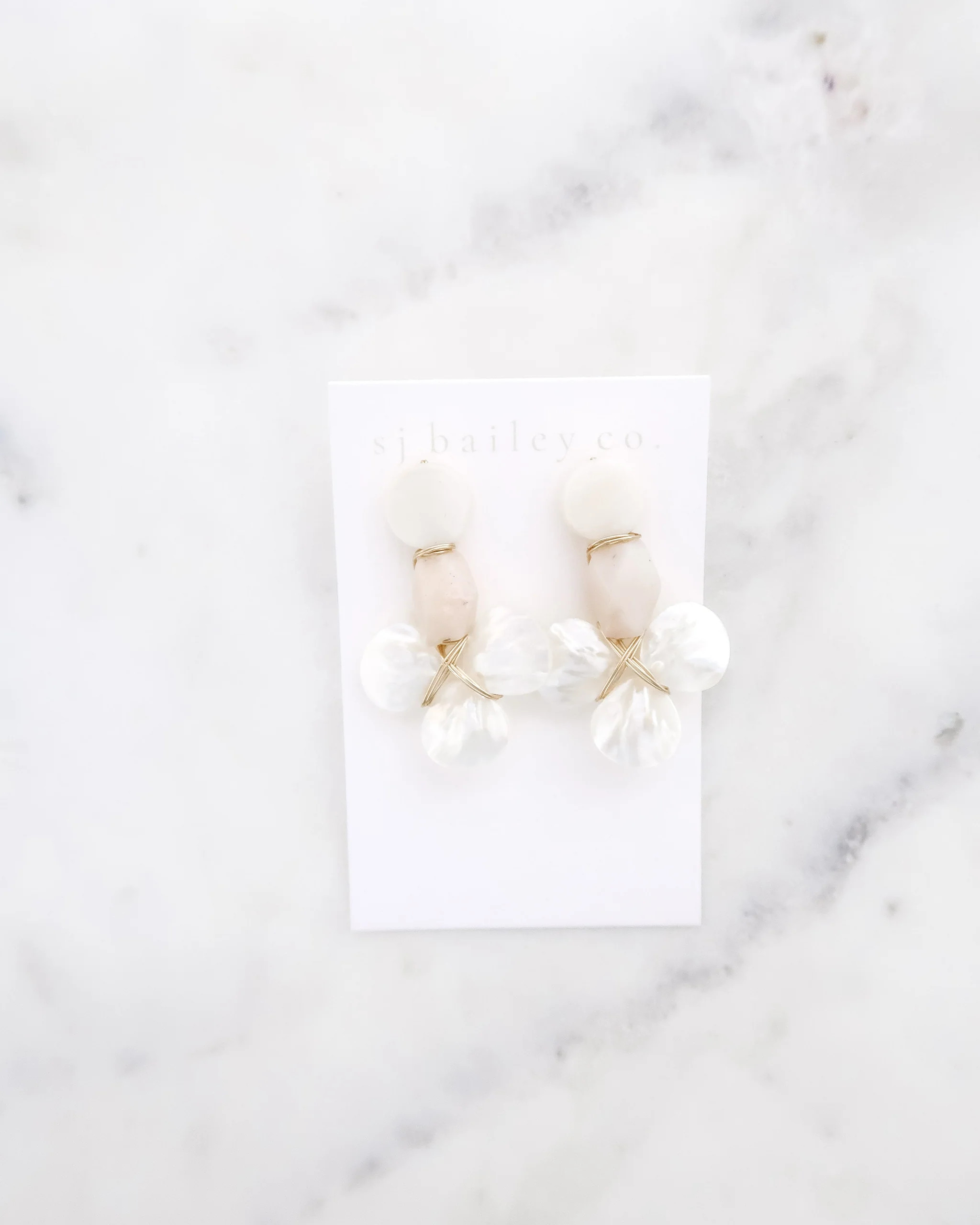 The Molly Earrings in Ballet Pink | SJ Bailey Co.