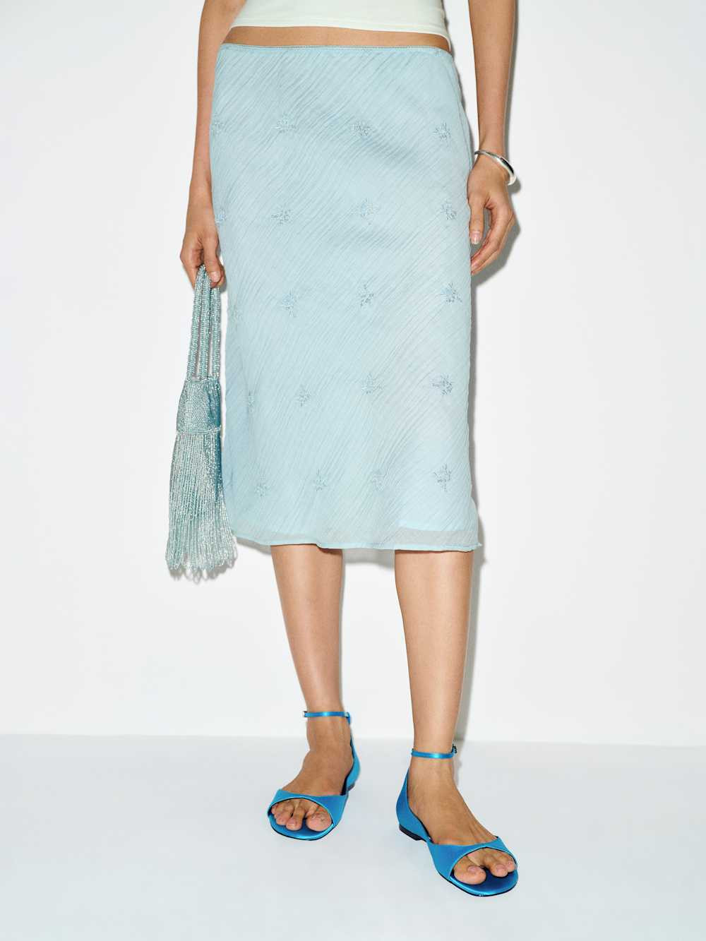 Layla Knee Length Skirt | Reformation (Global)