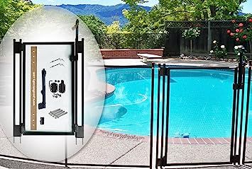 Pool Fence DIY by Life Saver Self-Closing Gate Kit, Black | Amazon (US)