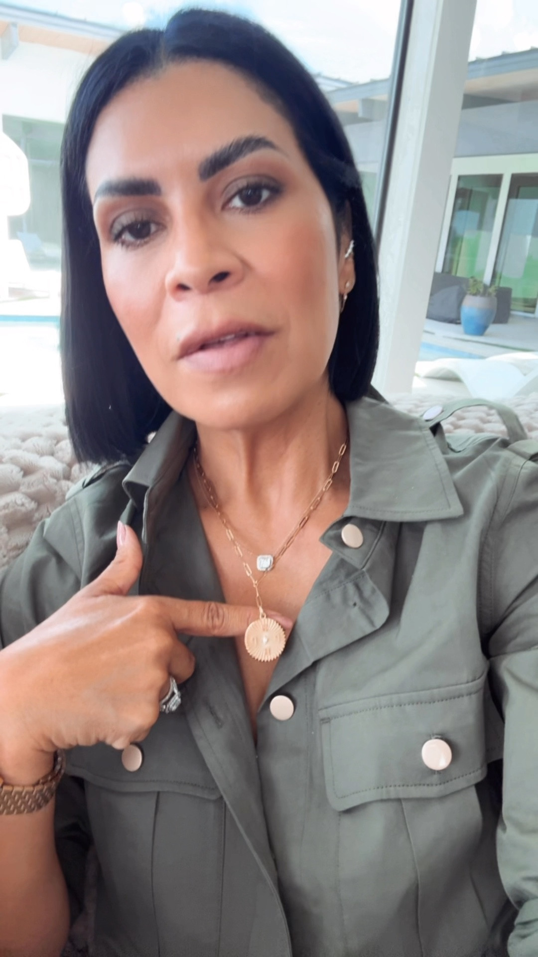 The most beautiful necklace with so much meaning 🥰
My little family’s initials and a diamond in the middle ! 
So good!

#LTKStyleTip #LTKBeauty #LTKOver40