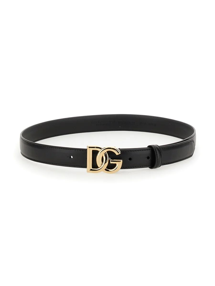 Dolce & Gabbana DG Logo Buckle Belt | Cettire Global