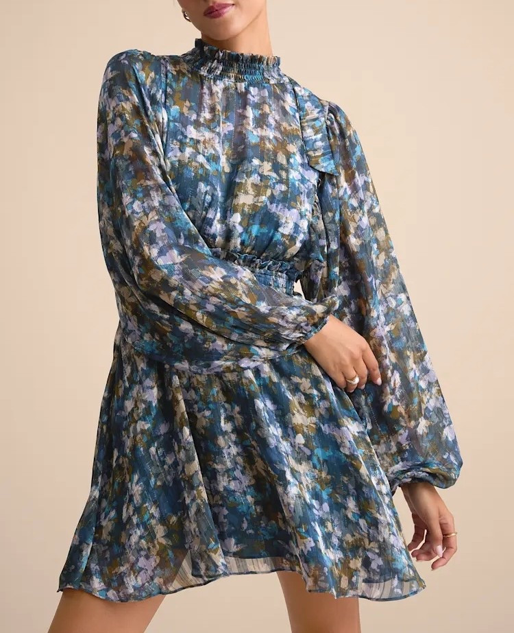The Andie Blue Multi Abstract Floral Mock Neck Mini Dress brings an artistic, feminine feel to the wardrobe with its colorful abstract floral print and elegant mock-neck silhouette. Perfect for brunches, date nights, vacations, and transitioning into fall with boots or a tailored jacket. Under $80.

Ideas:

* abstract floral dress
* blue mini dress
* fall transition style
* feminine fashion
* elevated everyday style

Keywords:

* blue floral dress
* floral mini dress
* abstract floral dress
* mock neck dress
* blue mini dress
* fall mini dress
* fall transition outfit
* date night dress
* brunch dress
* vacation dress
* casual dress
* women’s mini dress
* floral fall fashion
* statement dress
* everyday style

#LTKgrwm #LTKTravel #LTKWorkwear