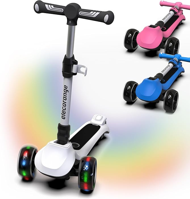 Elecorange T200/T500 Balance Electric Scooter for Kids Age 4-9, 2 Types Front Wheels, Electric Ho... | Amazon (US)