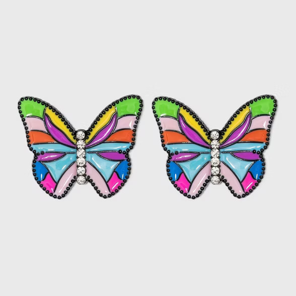 SUGARFIX by BaubleBar Colorful Butterfly Stud Earrings | Target