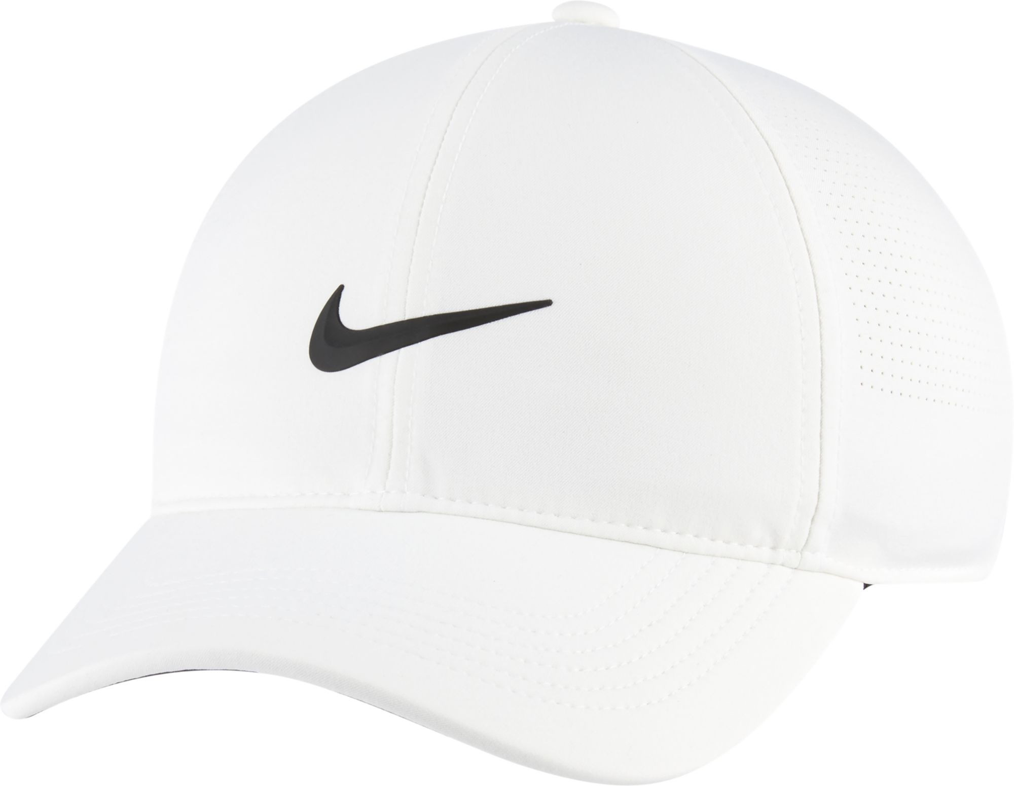 Nike Women's 2022 Dri-FIT ADV AeroBill Heritage86 Perforated Golf Hat, White/Black | DICK'S Sporting Goods