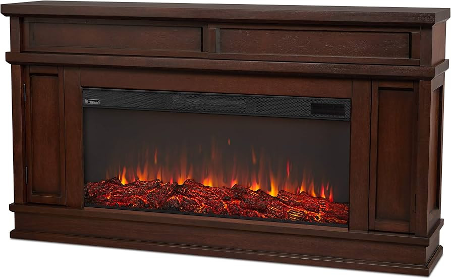 Real Flame Torrey 60\u201d Electric Fireplace TV Stand for TVs up to 60 inches, Entertainment Cen... | Amazon (US)