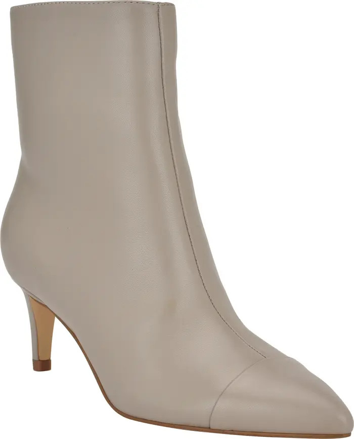 Calvin Klein Gentley Pointed Cap Toe Bootie (Women) | Nordstrom | Nordstrom
