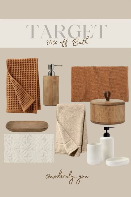 Target Circle week — 30% off bathroom decor! Lots of neutral options for your home!

#targethome
#targetsale