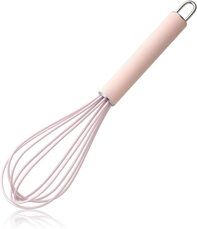 GorGin high temperature and easy to clean silicone whisk, stirrer, 10 inch, grip good grip design... | Amazon (US)