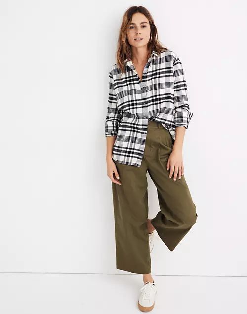 Flannel Oversized Ex-Boyfriend Shirt in Romana Plaid | Madewell