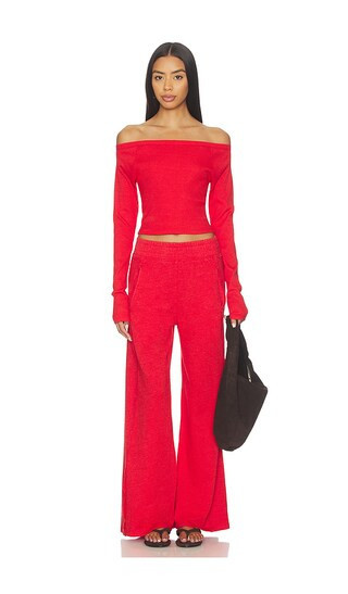 Free People x FP Movement Go To Long Sleeve Set in Red. - size S | Revolve Clothing (Global)