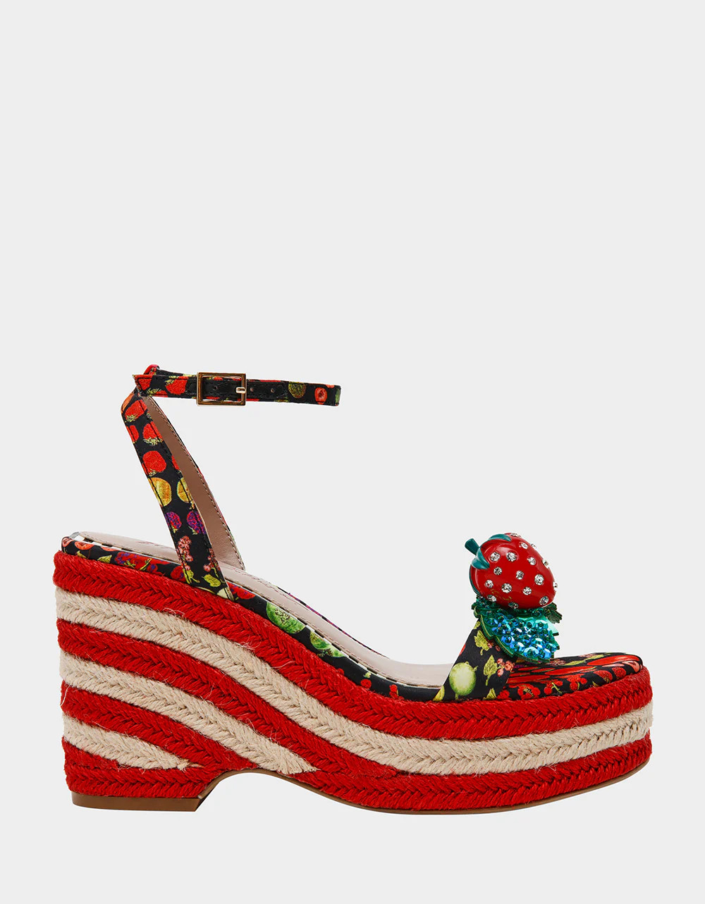 BOBBIE Black Multi Women's Platform Wedge Heel | Betsey Johnson