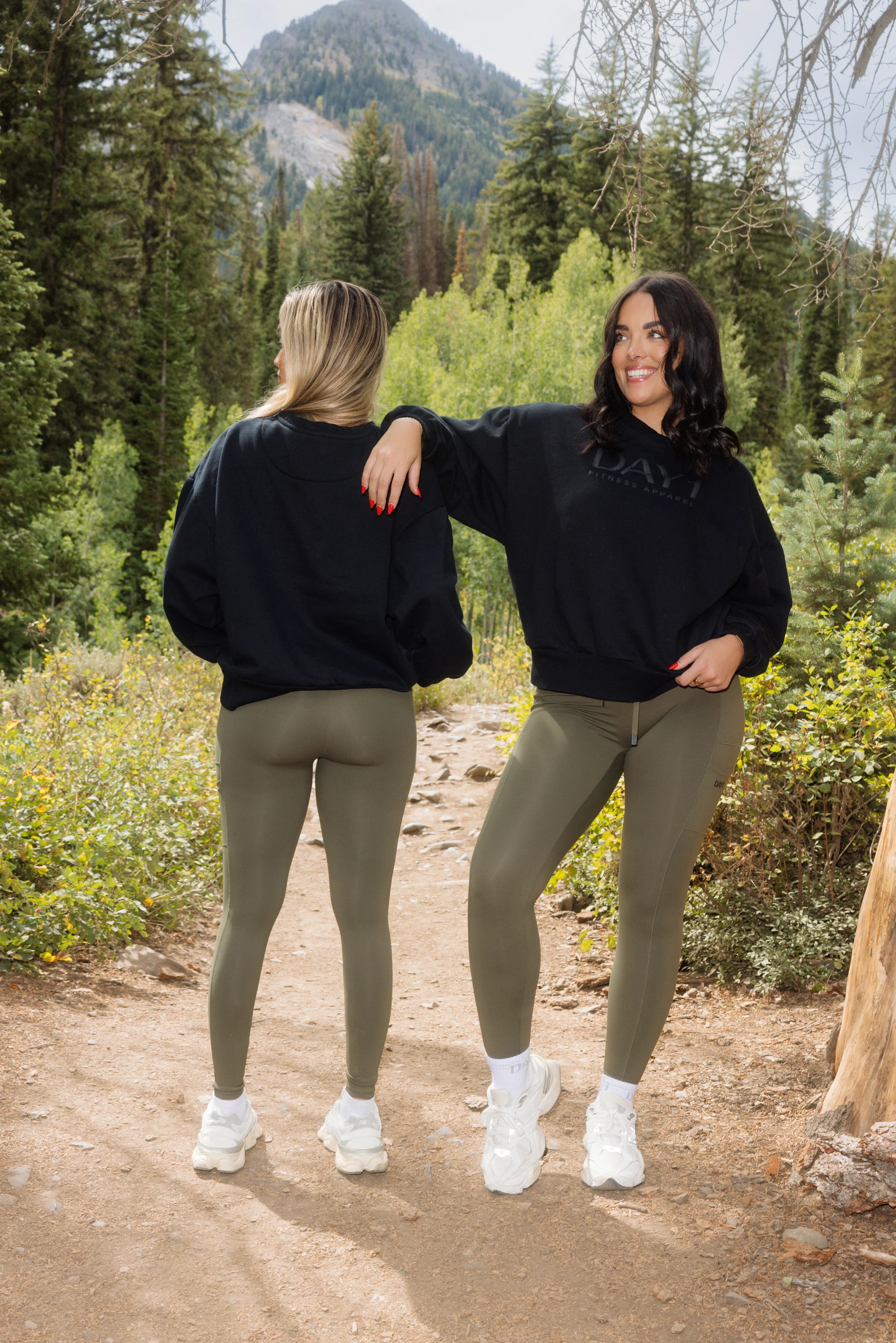 Monochrome Day 1 Crewneck Sweatshirt | Day1 Fitness