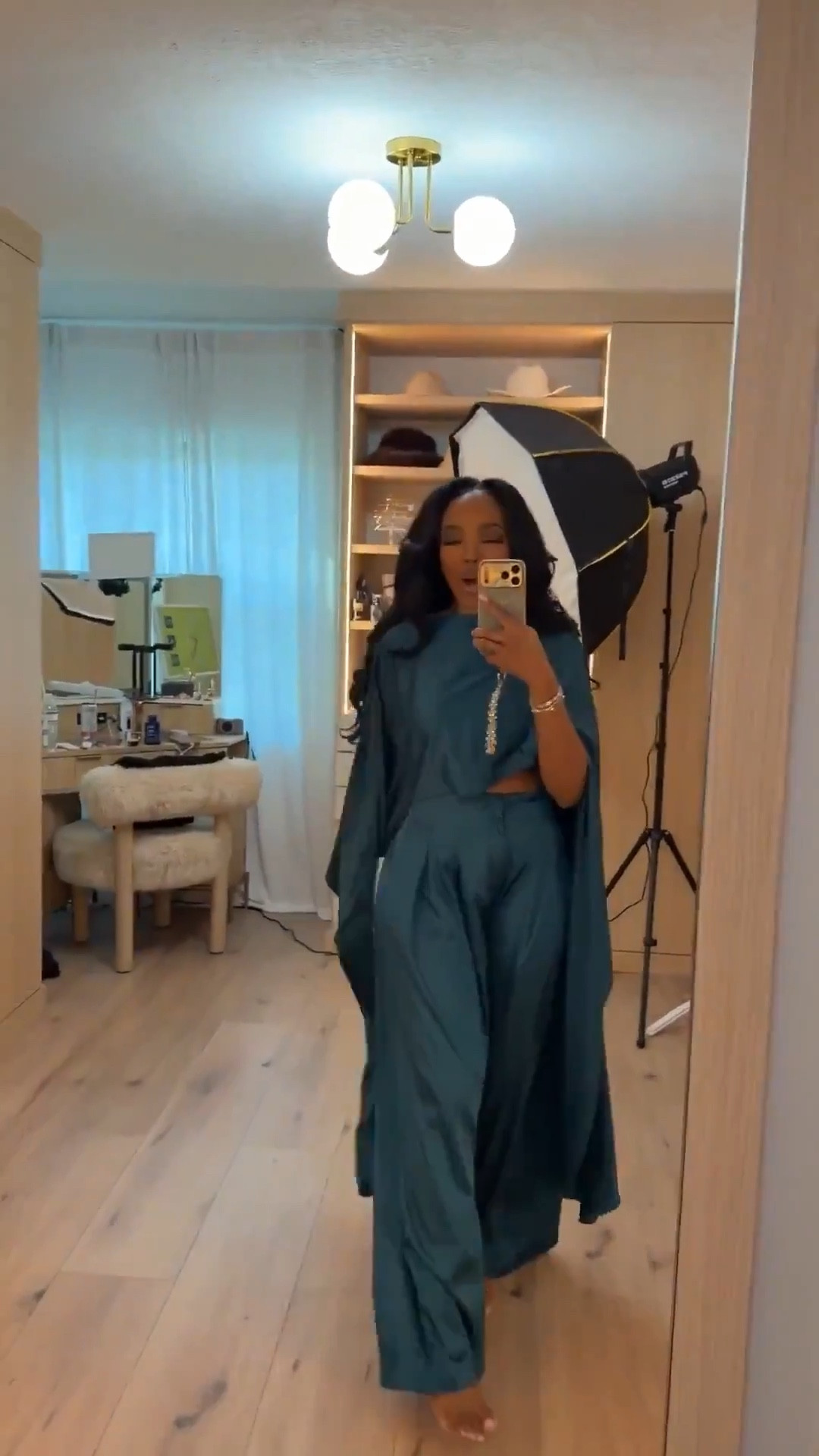 This flowy matching set is the definition of effortless elegance — dramatic, flattering, and designed to move beautifully with you. The rich tone elevates the look instantly while the relaxed silhouette keeps it comfortable and wearable.

This is a prime example of a long-term shopping strategy. Each piece works together for a statement look, but can also be styled separately — the cost per wear drops fast when you mix the top with denim or pair the pants with a fitted bodysuit.

Perfect for vacation dinners, special occasions, date nights, rooftop events, or elevated resort wear moments when you want to stand out without trying too hard.

📏 Sizing:
Top: Size Small  
Pants: Size Small  

📐 Measurements:
Height 5'4" | Weight 138 lbs | Bust 34D | Waist 27" | Hips 40"

Save this post to revisit later — this is one of those outfits that always delivers.

flowy matching set, elevated two piece outfit, chic vacation outfit, effortless elegant look, flattering wide leg pants, versatile statement set, modern resort wear, special occasion outfit inspiration

Follow me on Instagram and YouTube @kirasfashionfinds 

#LTKgrwm #LTKootd #LTKPetite