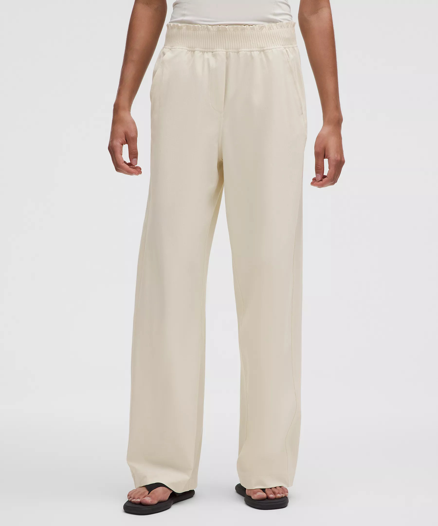 Stretch Woven Ruffle-Waist Wide-Leg Pant | Women's Pants | lululemon | Lululemon (US)