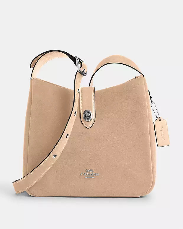 Hadley Convertible Crossbody Bag In Suede | Coach Outlet US
