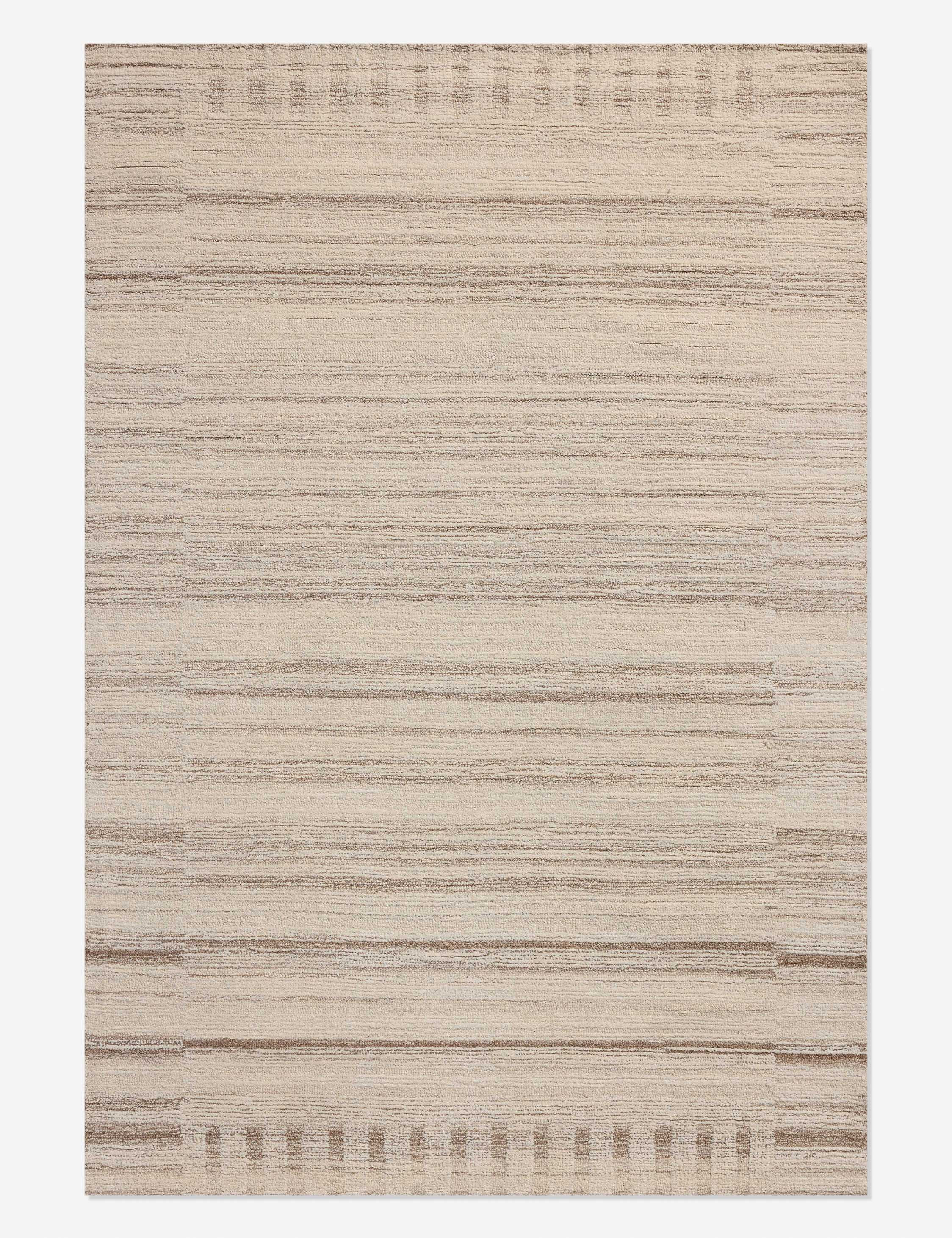 Rae Hand-Tufted Wool Rug by Magnolia Home by Joanna Gaines x Loloi, Natural and Oatmeal, 7'9" x 9'9 | Lulu and Georgia 